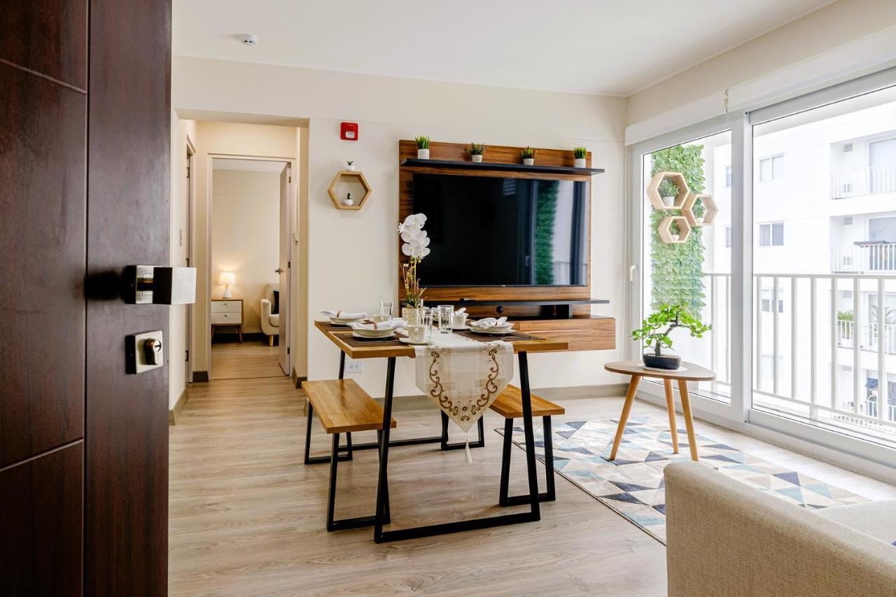 Peaceful 2Br Apartment W Balconies N Parking ليما المظهر الخارجي الصورة